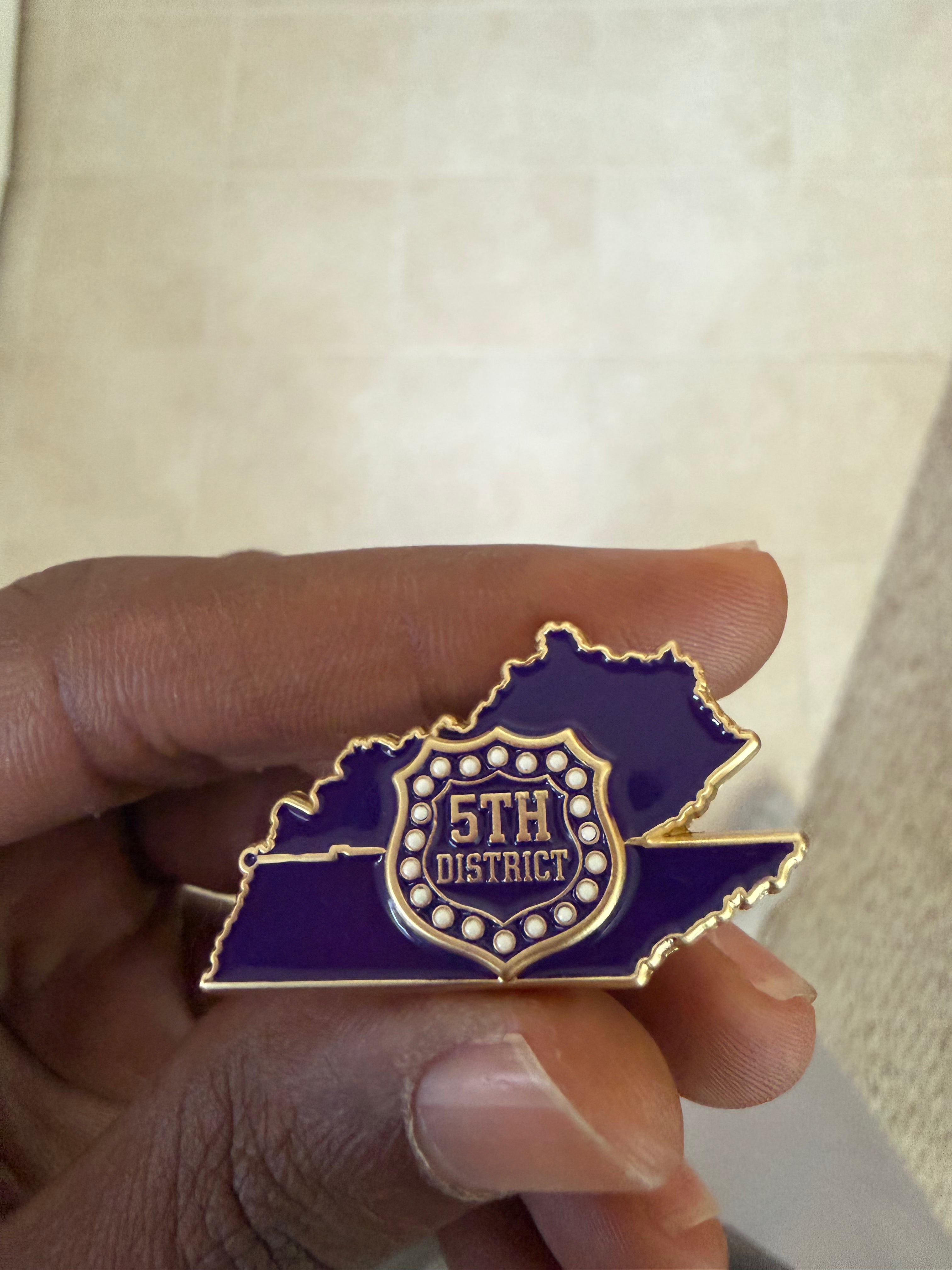 Official 5th District Lapel Pin